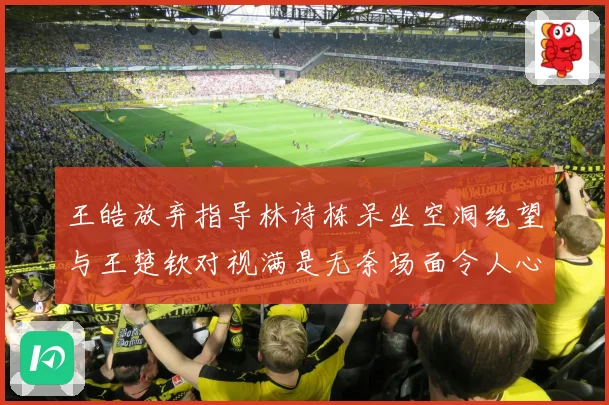 王皓放弃指导林诗栋呆坐空洞绝望与王楚钦对视满是无奈场面令人心疼